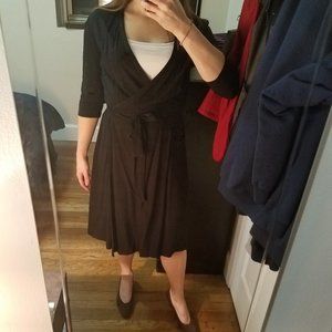 Black robe dress, UNIQLO x Inès de La Fressange